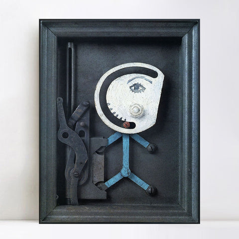 INVIN ART Framed Canvas Giclee Print Art 1935 Personnage serrure by Pablo Picasso Wall Art Living Room Home Office Decorations