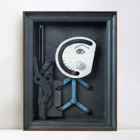 INVIN ART Framed Canvas Giclee Print Art 1935 Personnage serrure by Pablo Picasso Wall Art Living Room Home Office Decorations