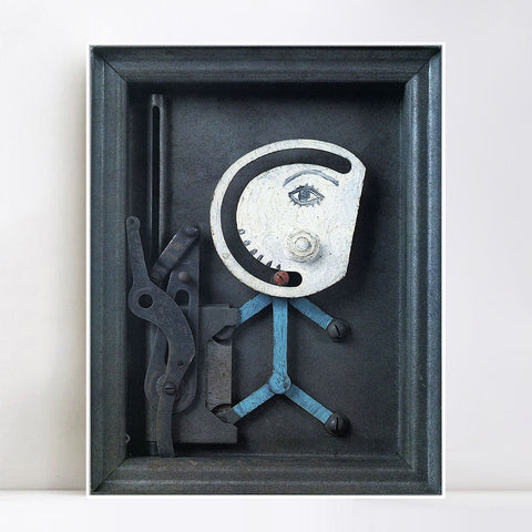 INVIN ART Framed Canvas Giclee Print Art 1935 Personnage serrure by Pablo Picasso Wall Art Living Room Home Office Decorations