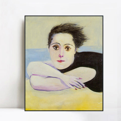 INVIN ART Framed Canvas Giclee Print Art 1936 Portrait de Dora Maar 1 by Pablo Picasso Wall Art Living Room Home Office Decorations