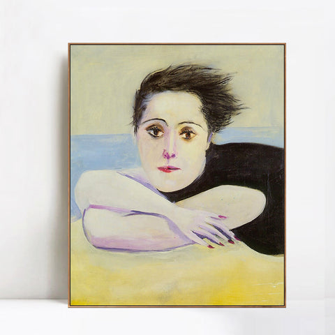 INVIN ART Framed Canvas Giclee Print Art 1936 Portrait de Dora Maar 1 by Pablo Picasso Wall Art Living Room Home Office Decorations