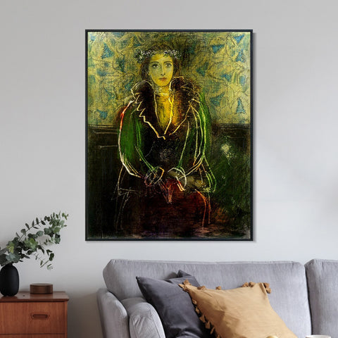 INVIN ART Framed Canvas Giclee Print Art 1937 Portrait de Dora Maar1 by Pablo Picasso Wall Art Living Room Home Office Decorations