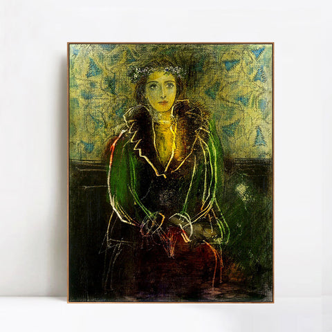 INVIN ART Framed Canvas Giclee Print Art 1937 Portrait de Dora Maar1 by Pablo Picasso Wall Art Living Room Home Office Decorations