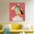 INVIN ART Framed Canvas Giclee Print Art 1938 Femme au chapeau de paille sur fond fleuri by Pablo Picasso Wall Art Living Room Home Office Decorations