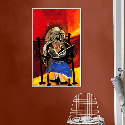 INVIN ART Framed Canvas Giclee Print Art 1939 Femme lisant by Pablo Picasso Wall Art Living Room Home Office Decorations