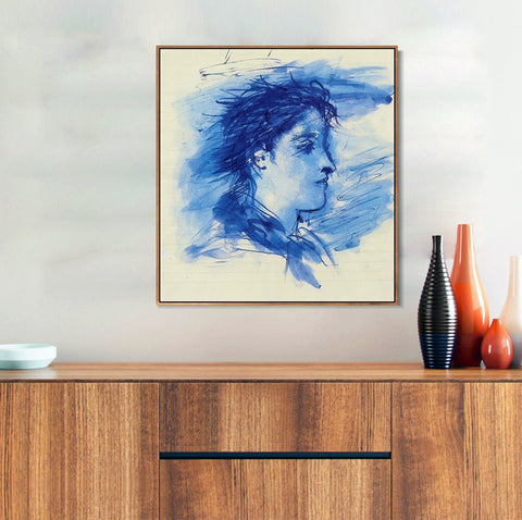 INVIN ART Framed Canvas Giclee Print Art 1936 Portrait de Dora Maar by Pablo Picasso Wall Art Living Room Home Office Decorations