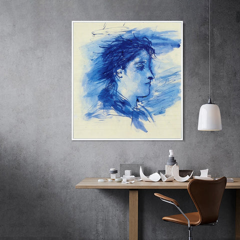 INVIN ART Framed Canvas Giclee Print Art 1936 Portrait de Dora Maar by Pablo Picasso Wall Art Living Room Home Office Decorations