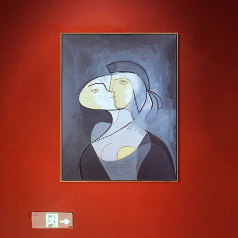 INVIN ART Framed Canvas Giclee Print Art 1931 marie th??r??se face et profil by Pablo Picasso Wall Art Living Room Home Office Decorations