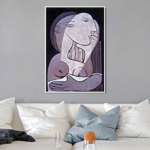 INVIN ART Framed Canvas Giclee Print Art 1932 Buste de femme by Pablo Picasso Wall Art Living Room Home Office Decorations