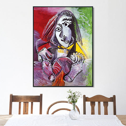 INVIN ART Framed Canvas Giclee Print Art 1969 L'adolescent by Pablo Picasso Wall Art Living Room Home Office Decorations