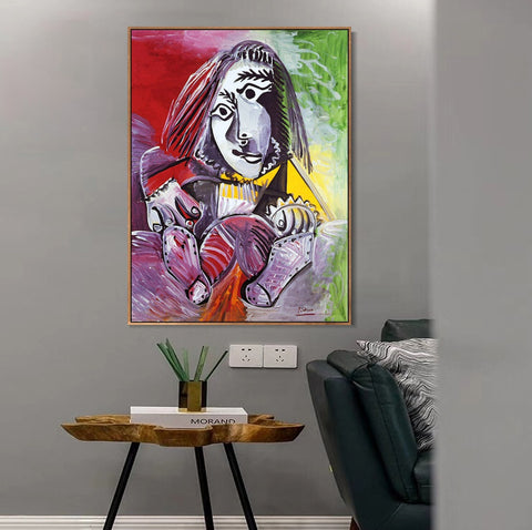 INVIN ART Framed Canvas Giclee Print Art 1969 L'adolescent by Pablo Picasso Wall Art Living Room Home Office Decorations