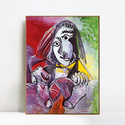 INVIN ART Framed Canvas Giclee Print Art 1969 L'adolescent by Pablo Picasso Wall Art Living Room Home Office Decorations
