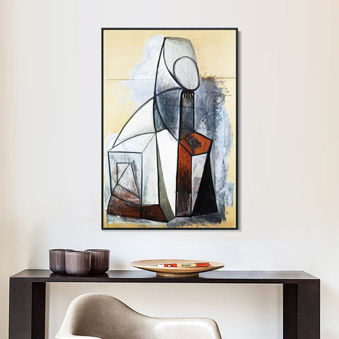 INVIN ART Framed Canvas Giclee Print Art 1946 Composition by Pablo Picasso Wall Art Living Room Home Office Decorations