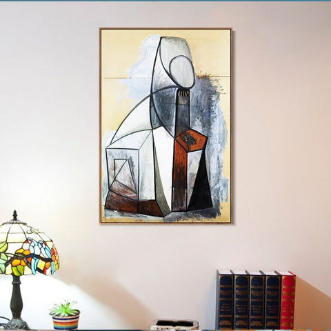 INVIN ART Framed Canvas Giclee Print Art 1946 Composition by Pablo Picasso Wall Art Living Room Home Office Decorations