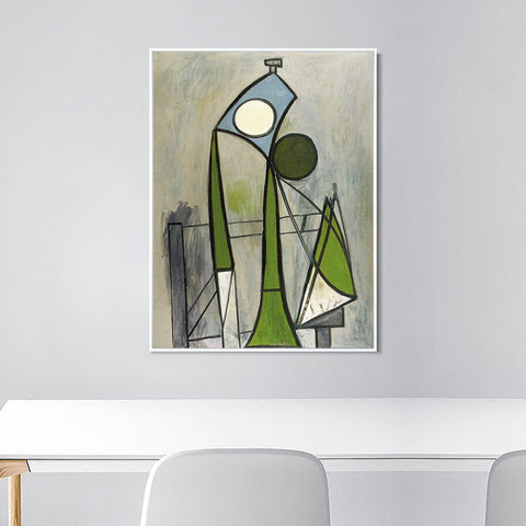 INVIN ART Framed Canvas Giclee Print Art 1946 Femme dans un fauteuil [Figure] by Pablo Picasso Wall Art Living Room Home Office Decorations