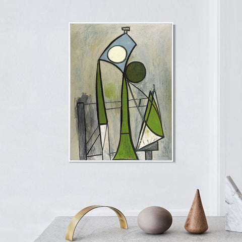 INVIN ART Framed Canvas Giclee Print Art 1946 Femme dans un fauteuil [Figure] by Pablo Picasso Wall Art Living Room Home Office Decorations