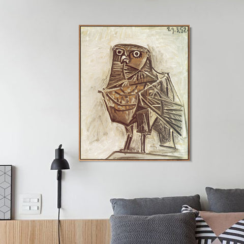 INVIN ART Framed Canvas Giclee Print Art 1951 Le hibou de la mort by Pablo Picasso Wall Art Living Room Home Office Decorations