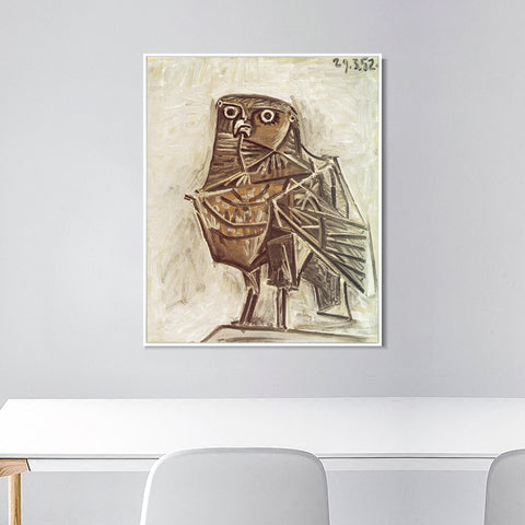 INVIN ART Framed Canvas Giclee Print Art 1951 Le hibou de la mort by Pablo Picasso Wall Art Living Room Home Office Decorations