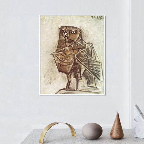 INVIN ART Framed Canvas Giclee Print Art 1951 Le hibou de la mort by Pablo Picasso Wall Art Living Room Home Office Decorations