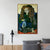 INVIN ART Framed Canvas Giclee Print Art 1951 Portrait de madame Helene Parmelin sur fond vert by Pablo Picasso Wall Art Living Room Home Office Decorations