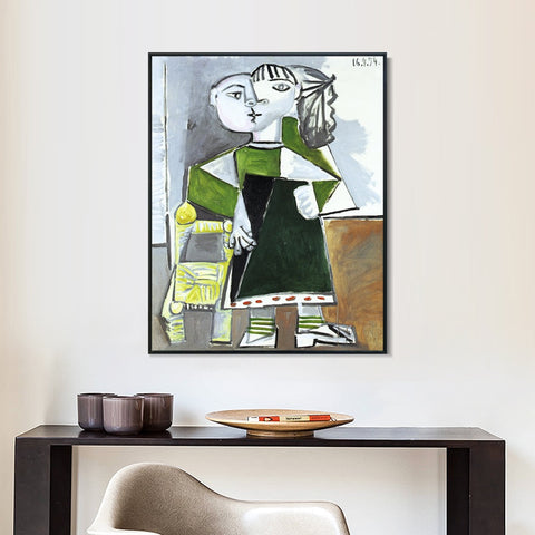 INVIN ART Framed Canvas Giclee Print Art 1954 Paloma debout by Pablo Picasso Wall Art Living Room Home Office Decorations