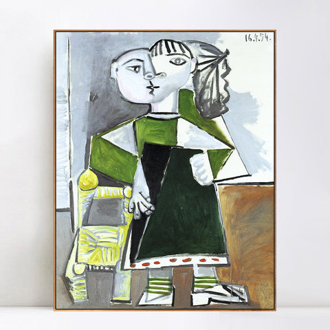 INVIN ART Framed Canvas Giclee Print Art 1954 Paloma debout by Pablo Picasso Wall Art Living Room Home Office Decorations