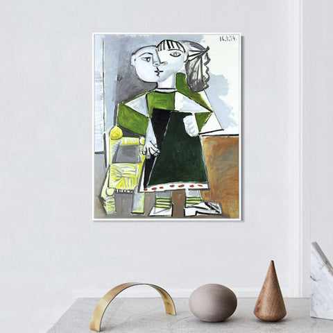 INVIN ART Framed Canvas Giclee Print Art 1954 Paloma debout by Pablo Picasso Wall Art Living Room Home Office Decorations