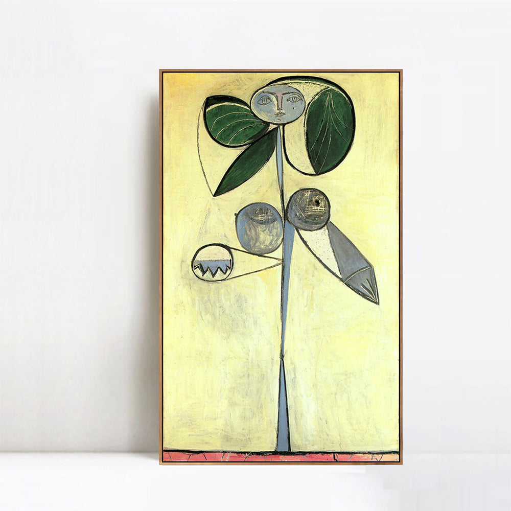 INVIN ART Framed Canvas Giclee Print Art 1946 La femme-fleur (Francoise Gilot) 1 by Pablo Picasso Wall Art