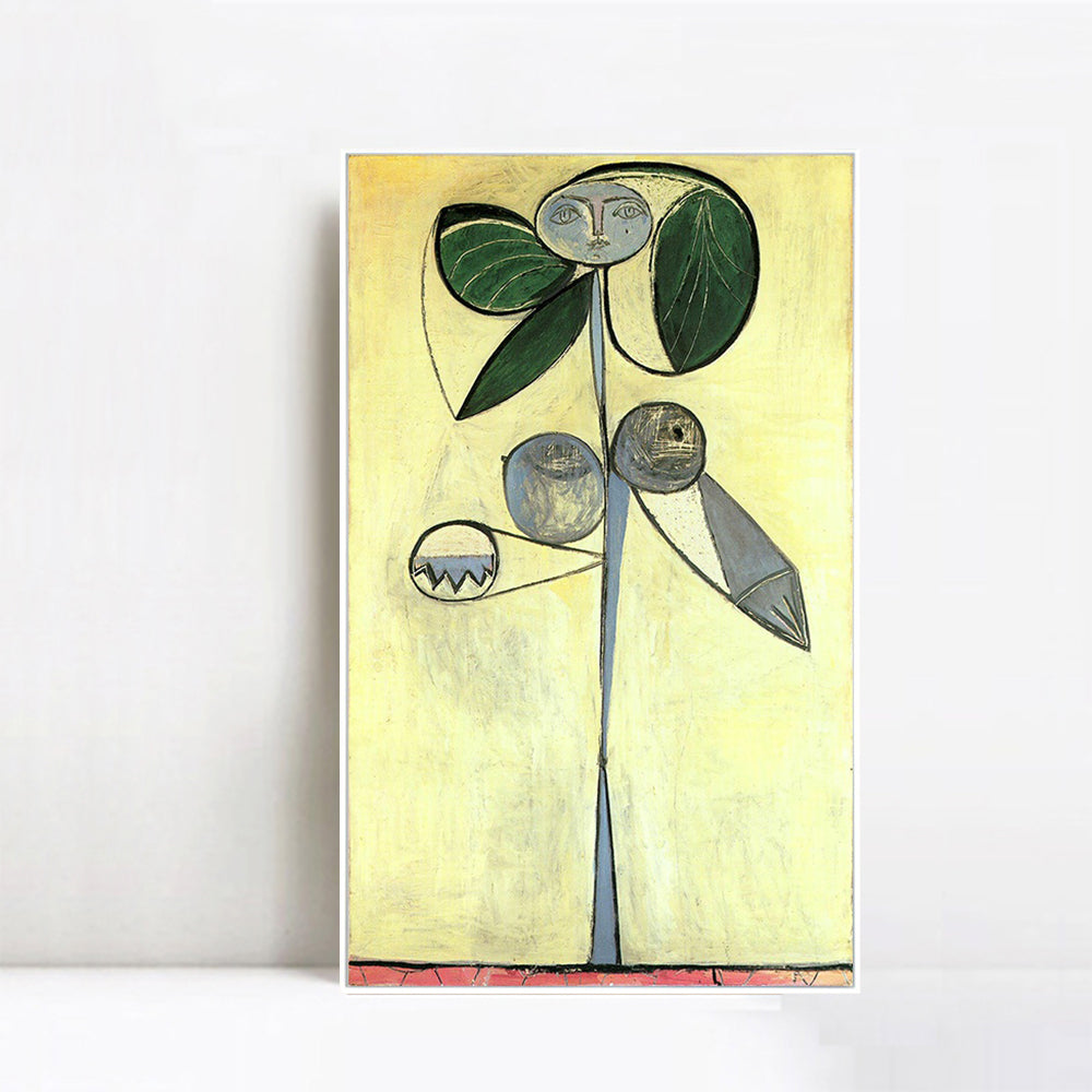 INVIN ART Framed Canvas Giclee Print Art 1946 La femme-fleur (Francoise Gilot) 1 by Pablo Picasso Wall Art