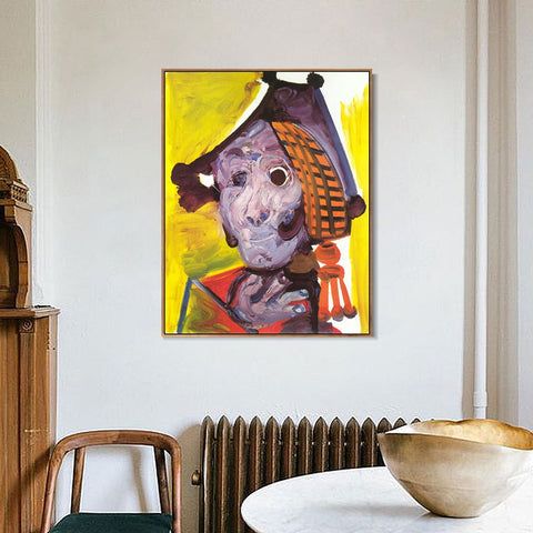 INVIN ART Framed Canvas Giclee Print Art 1970 Tete de matador by Pablo Picasso Wall Art Living Room Home Office Decorations