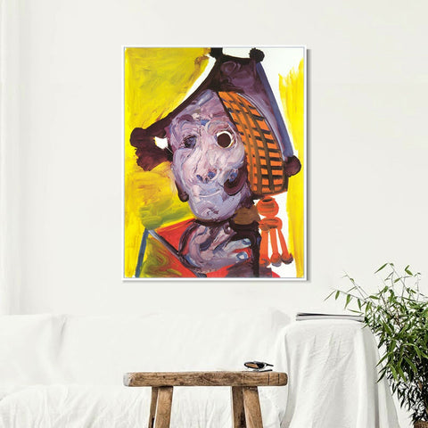 INVIN ART Framed Canvas Giclee Print Art 1970 Tete de matador by Pablo Picasso Wall Art Living Room Home Office Decorations