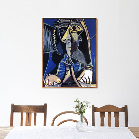 INVIN ART Framed Canvas Giclee Print Art 1971 Homme by Pablo Picasso Wall Art Living Room Home Office Decorations