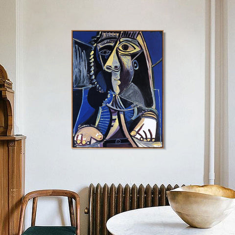 INVIN ART Framed Canvas Giclee Print Art 1971 Homme by Pablo Picasso Wall Art Living Room Home Office Decorations