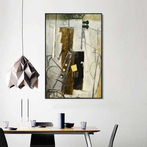 INVIN ART Framed Canvas Giclee Print Art Series#280 by Pablo Picasso Wall Art Living Room Home Office Decorations