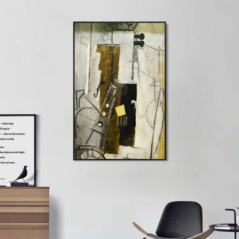 INVIN ART Framed Canvas Giclee Print Art Series#280 by Pablo Picasso Wall Art Living Room Home Office Decorations