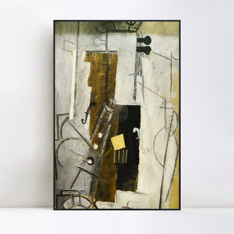 INVIN ART Framed Canvas Giclee Print Art Series#280 by Pablo Picasso Wall Art Living Room Home Office Decorations