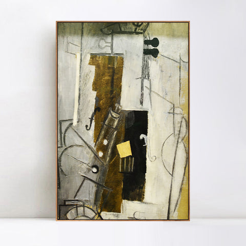 INVIN ART Framed Canvas Giclee Print Art Series#280 by Pablo Picasso Wall Art Living Room Home Office Decorations