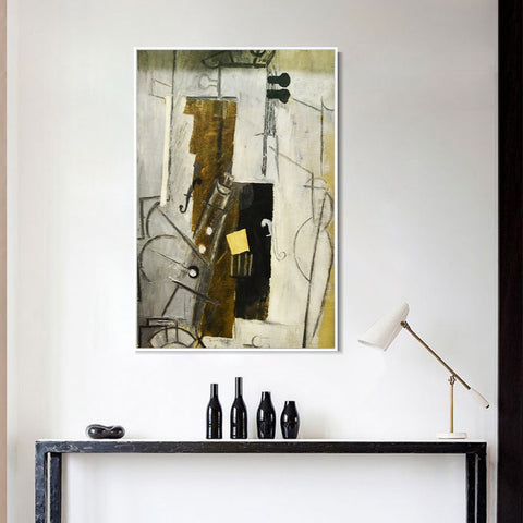 INVIN ART Framed Canvas Giclee Print Art Series#280 by Pablo Picasso Wall Art Living Room Home Office Decorations