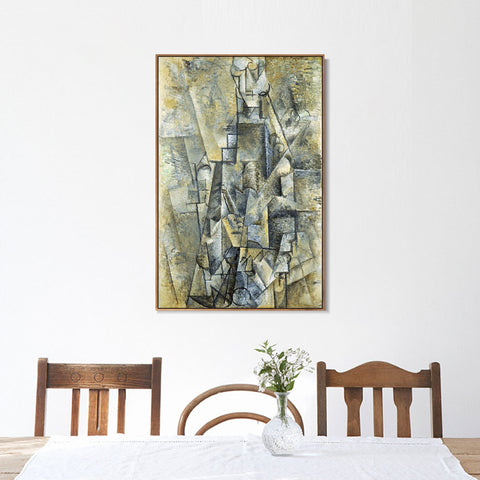 INVIN ART Framed Canvas Giclee Print Art L'Homme ?? la clarinette (Man with a Clarinette) by Pablo Picasso Wall Art Living Room Home Office Decorations