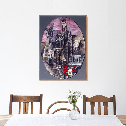 INVIN ART Framed Canvas Giclee Print Art picasso_solysombra_1912 by Pablo Picasso Wall Art Living Room Home Office Decorations