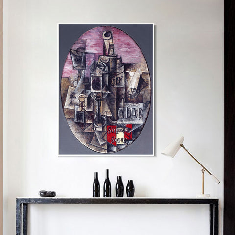 INVIN ART Framed Canvas Giclee Print Art picasso_solysombra_1912 by Pablo Picasso Wall Art Living Room Home Office Decorations