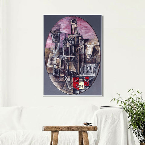 INVIN ART Framed Canvas Giclee Print Art picasso_solysombra_1912 by Pablo Picasso Wall Art Living Room Home Office Decorations