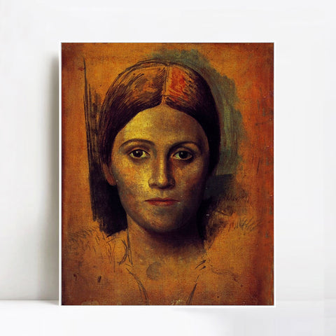 INVIN ART Framed Canvas Giclee Print Art 1918 Portrait de Olga Kokhlova by Pablo Picasso Wall Art Living Room Home Office Decorations