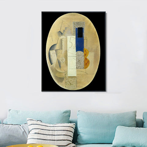 INVIN ART Framed Canvas Giclee Print Art 1913 Violon et guitare1 by Pablo Picasso Wall Art Living Room Home Office Decorations