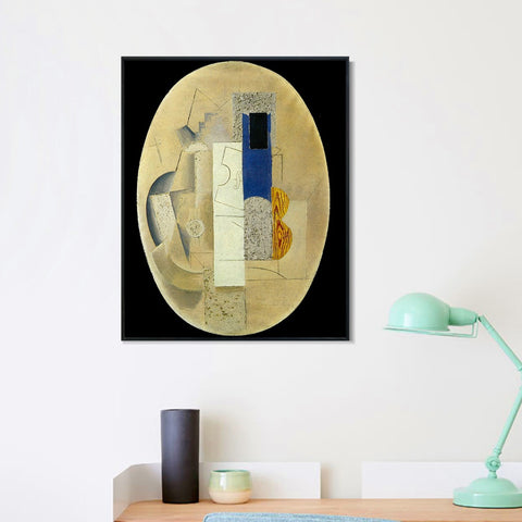 INVIN ART Framed Canvas Giclee Print Art 1913 Violon et guitare1 by Pablo Picasso Wall Art Living Room Home Office Decorations