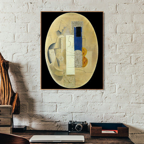 INVIN ART Framed Canvas Giclee Print Art 1913 Violon et guitare1 by Pablo Picasso Wall Art Living Room Home Office Decorations