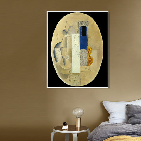 INVIN ART Framed Canvas Giclee Print Art 1913 Violon et guitare1 by Pablo Picasso Wall Art Living Room Home Office Decorations