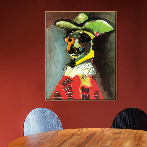 INVIN ART Framed Canvas Giclee Print Art 1970 Buste d'homme 1 by Pablo Picasso Wall Art Living Room Home Office Decorations