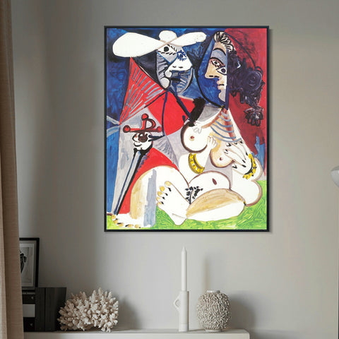 INVIN ART Framed Canvas Giclee Print Art 1970 Le matador et femme nue 2 by Pablo Picasso Wall Art Living Room Home Office Decorations
