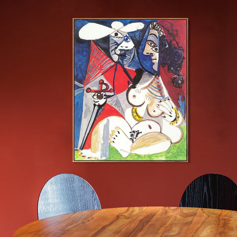 INVIN ART Framed Canvas Giclee Print Art 1970 Le matador et femme nue 2 by Pablo Picasso Wall Art Living Room Home Office Decorations